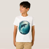 T-shirt Dive Deep Live Dolphin gratuit (Devant entier)