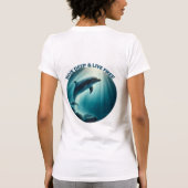 T-shirt Dive Deep Live Dolphin gratuit (Dos)