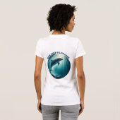 T-shirt Dive Deep Live Dolphin gratuit (Dos entier)