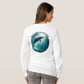 T-shirt Dive Deep Live Dolphin gratuit (Dos entier)
