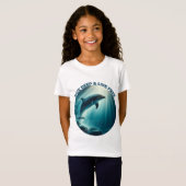 T-Shirt Dive Deep Live Dolphin gratuit (Devant entier)