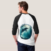 T-shirt Dive Deep Live Dolphin gratuit (Dos entier)