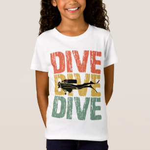 T-Shirt Dive Dive Dive - Plongée sous-marine plongée
