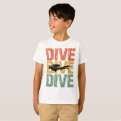 T-shirt Dive Dive Dive - Plongée sous-marine plongée (Devant entier)