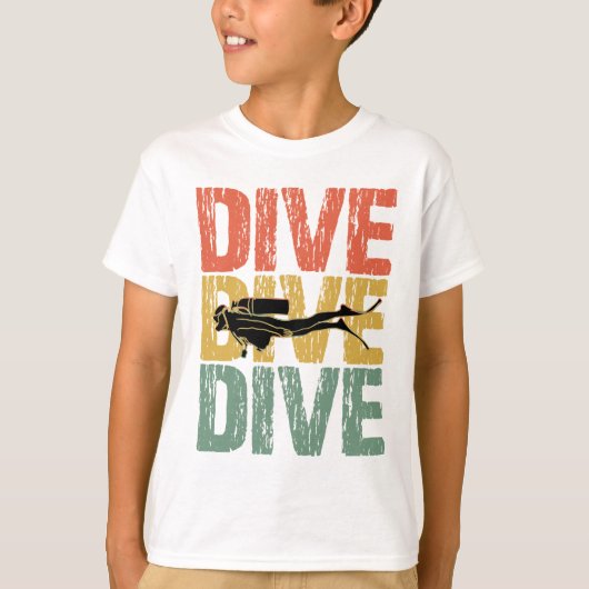 T-shirt Dive Dive Dive - Plongée sous-marine plongée (Devant)