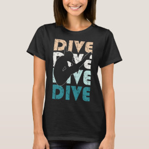 T-shirt Dive Funny Springboard Diving cadeau pour le plong
