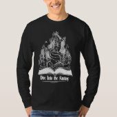 T-shirt Dive Into Fantasy Reading Reader Dragon Book Retro (Devant)