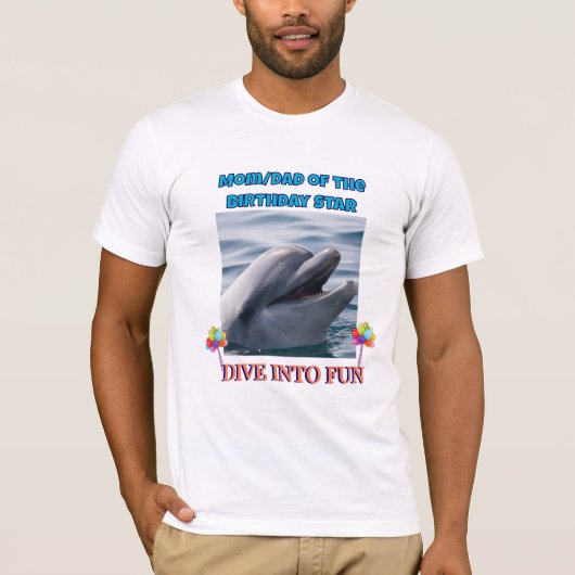 T-shirt Dive into Fun - Parent of the Birthday Star (Devant)