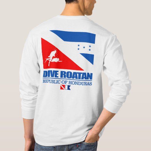 T-shirt Dive Roatan (sq) (Dos)