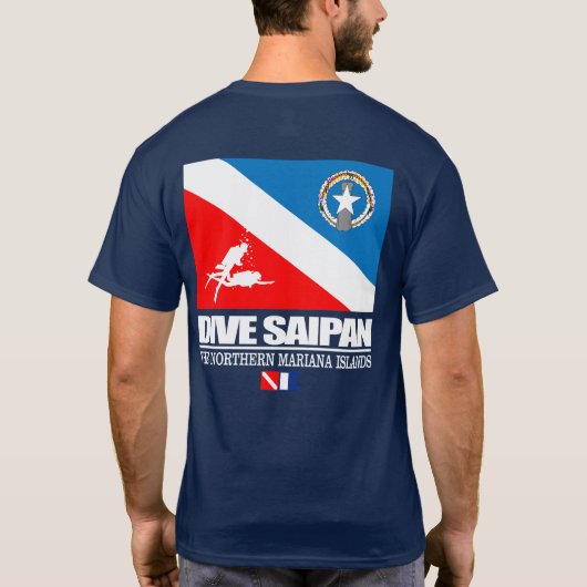 T-shirt Dive Saipan (sq) (Dos)