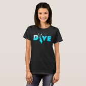 T-shirt DIVE Scuba Diver Beautiful Ocean Caribbean Diving (Devant entier)