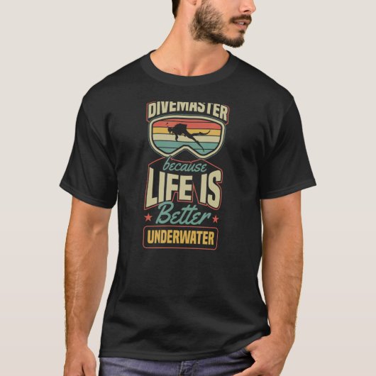T-shirt Divemaster Parce Que Sous-Marine (Devant)