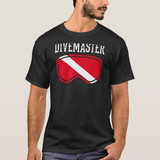 T-shirt Divemaster Scuba Plongée Instructor Dive Style Dra (Devant)