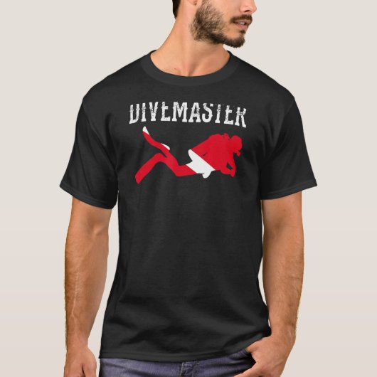 T-shirt Divemaster Scuba Plongée Instructor Dive Style Dra (Devant)