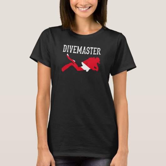 T-shirt Divemaster Scuba Plongée Instructor Dive Style Dra (Devant)