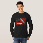 T-shirt Diver Down Dive Drapeau Scuba Plongée Drapeau amér (Devant entier)