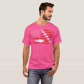 T-shirt Diver Down Dive Drapeau Scuba Plongée Drapeau amér (Devant entier)
