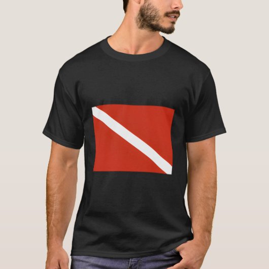 T-shirt Diver Drapeau Plongée sous-marine (Devant)