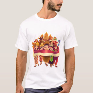 T-shirt Divers peuple indonésien célébrant l'unité