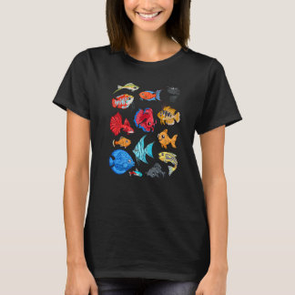 T-shirt Divers poissons ornementaux Aquaristiques