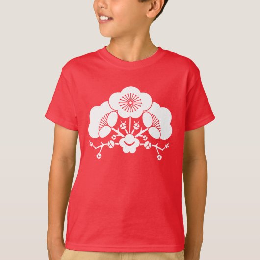 T-shirt Diverses fleurs de prunier (Devant)
