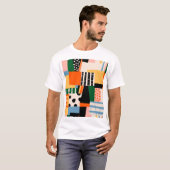 T-shirt Diverses formes : conception transparente abstrait (Devant entier)