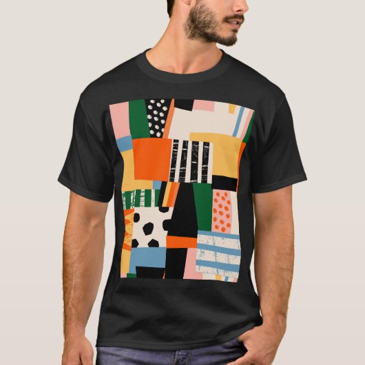 T-shirt Diverses formes : conception transparente abstrait (Devant)