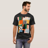 T-shirt Diverses formes : conception transparente abstrait (Devant entier)