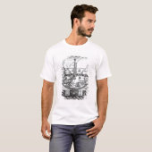 T-shirt Diverses méthodes d'observer des taches solaires (Devant entier)