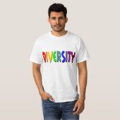 T-shirt Diversité (Arc-en-ciel) (Devant entier)