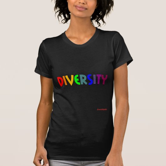 T-shirt Diversité (arc-en-ciel) (dames blouse photo) (Devant)