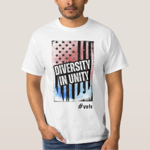 T-shirt Diversité dans l'unité Élection présidentielle amé