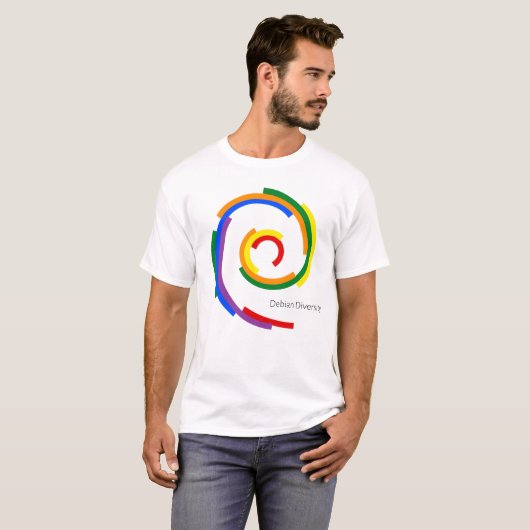 T-shirt Diversité de Debian (Devant entier)