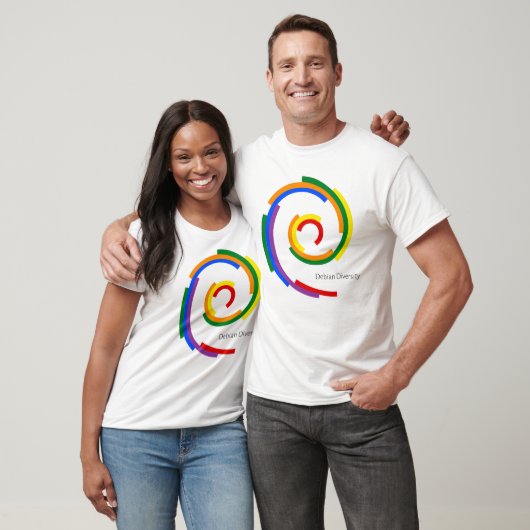 T-shirt Diversité de Debian (Unisexe)