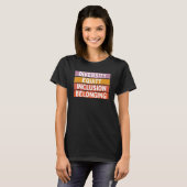 T-shirt Diversité Équité Inclusion Appartenance (Devant entier)