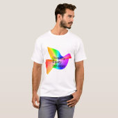 T-shirt Diversité Équité Inclusion avec la colombe de paix (Devant entier)