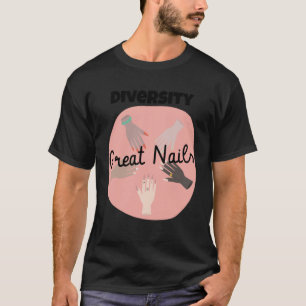 T-shirt Diversité grands ongles et égalité Homme multiling