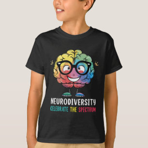 T-shirt Diversité neuronale Cerveau Autisme Sensibilisatio
