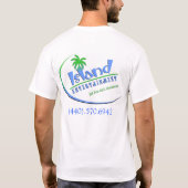 T-shirt Divertissement d'île (Dos)