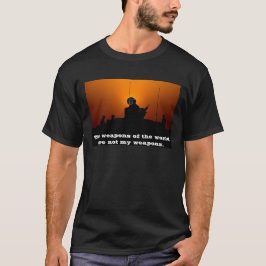 T-shirt divin de chrétien d'armes (Devant)