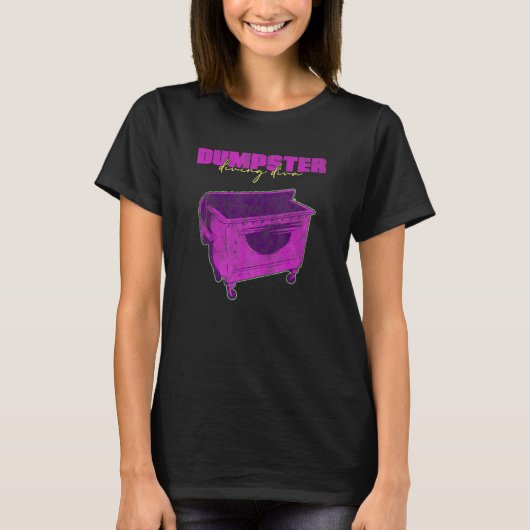 T-shirt Divine Fouilleuse de Containers Shoppeuse de Garag (Devant)
