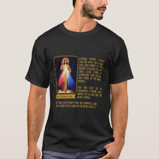 T-shirt Divine Miséricorde Jésus Image Chaplet Novena Priè