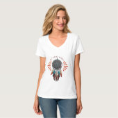 T-Shirt "Divine Vibes" - Design Boho Dreamcatcher (Devant entier)