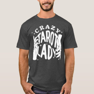 T-shirt Divinité Crazy Tarot Lady Crystal Ball Tarot voitu