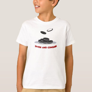 T-shirt Divisez et conquérez la pièce en t d'enfants
