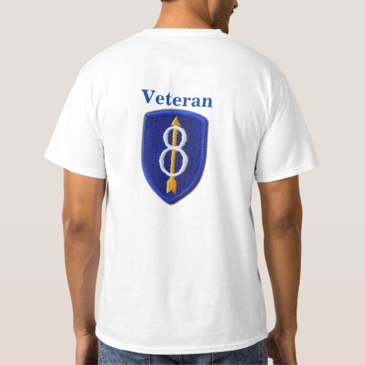 T-shirt Division d'infanterie 8e ID de l'Armée de terre Ve (Dos)
