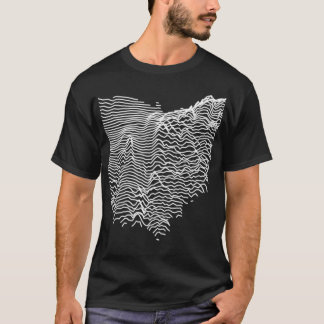 T-shirt Division Ohio Élévations inconnues Topographique M