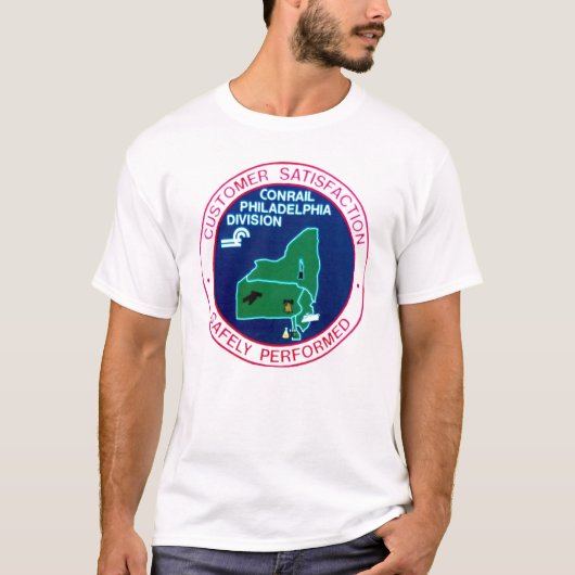 T-shirt Division Philadelphie du chemin de fer Conrail (Devant)