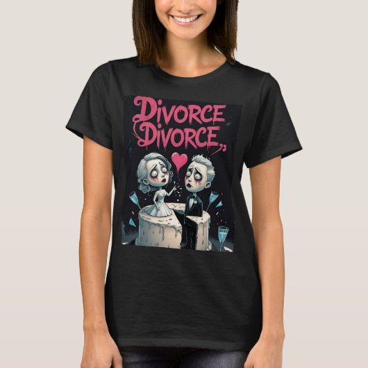 T-shirt Divorce, Divorce (Devant)