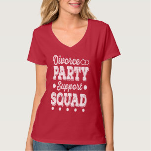 T-shirt Divorce Party Squad idée cadeau Amusant Nouveau Di